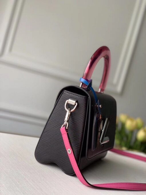 Replica Louis Vuitton Twist MM Bag With Plexiglass Handle M56112 BLV157 6