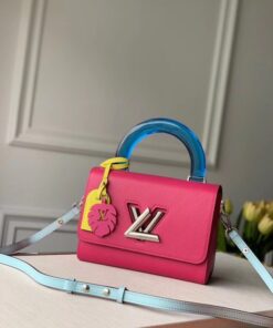 Replica Louis Vuitton Twist MM Bag With Plexiglass Handle M56131 BLV170 2