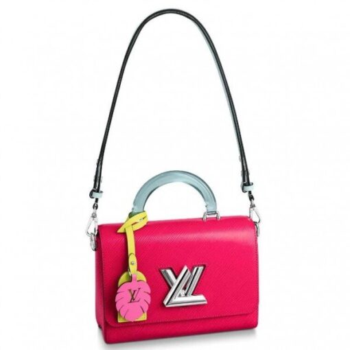 Replica Louis Vuitton Twist MM Bag With Plexiglass Handle M56131 BLV170