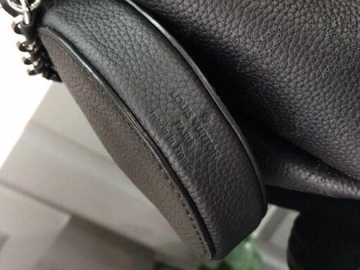 Replica Louis Vuitton Bella Bag In Black Mahina Leather M57070 BLV244 10