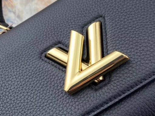 Replica Louis Vuitton Twist One Handle MM Black Bag M57090 BLV679 5