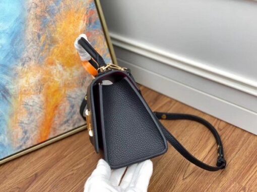 Replica Louis Vuitton Twist One Handle MM Black Bag M57090 BLV679 8