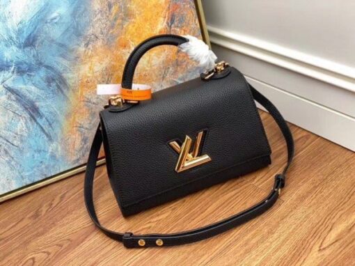 Replica Louis Vuitton Twist One Handle PM Black Bag M57093 BLV678 2