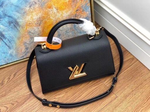 Replica Louis Vuitton Twist One Handle PM Black Bag M57093 BLV678 3