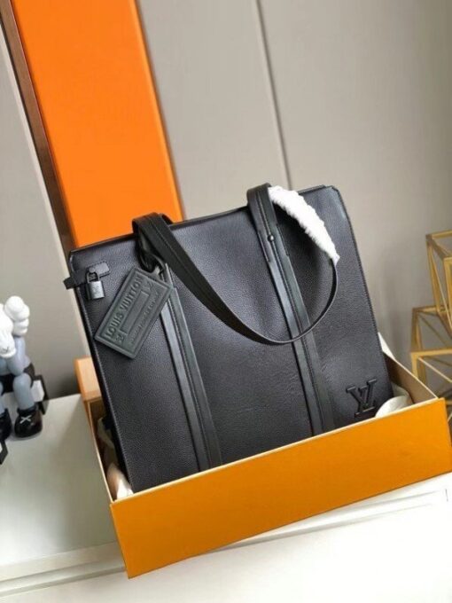 Replica Louis Vuitton All Black Aerogram Tote Bag M57308 BLV911 2