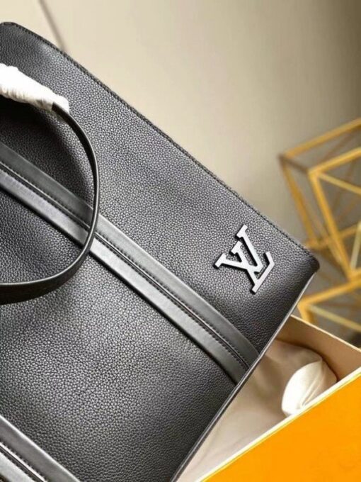 Replica Louis Vuitton All Black Aerogram Tote Bag M57308 BLV911 5
