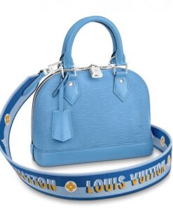 Replica Louis Vuitton Epi Alma BB Bag With Jacquard Strap M57426 BLV163