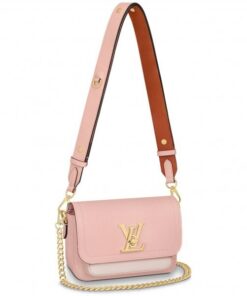 Replica Louis Vuitton Pink Lockme Tender Bag M58555 BLV712