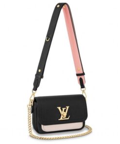 Replica Louis Vuitton Black Lockme Tender Bag M58557 BLV711