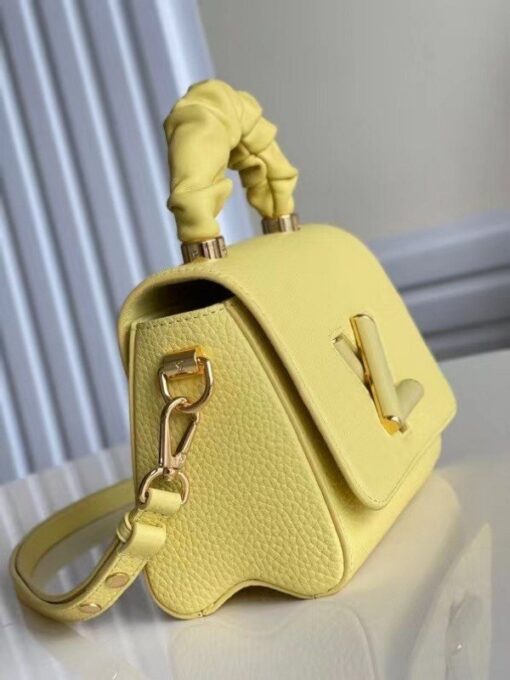 Replica Louis Vuitton Twist PM Bag In Yellow Taurillon Leather M58571 BLV713 5