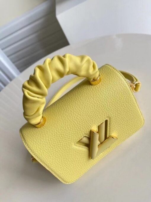 Replica Louis Vuitton Twist PM Bag In Yellow Taurillon Leather M58571 BLV713 6