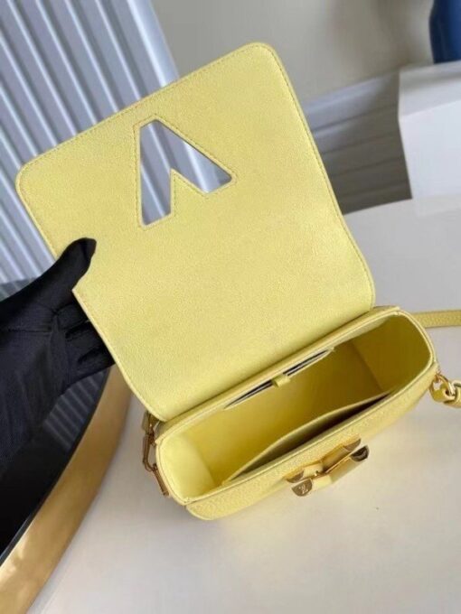 Replica Louis Vuitton Twist PM Bag In Yellow Taurillon Leather M58571 BLV713 9