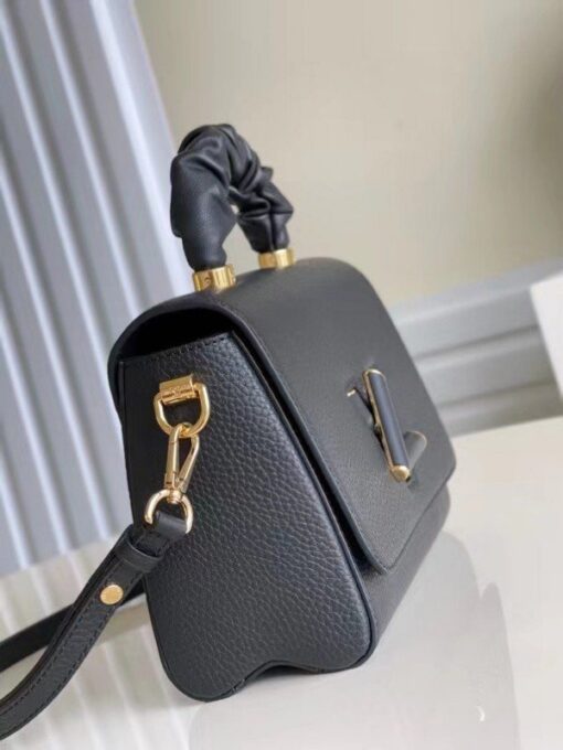 Replica Louis Vuitton Twist MM Bag In Black Taurillon Leather M58688 BLV714 3