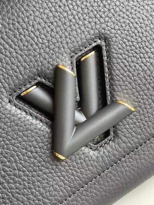 Replica Louis Vuitton Twist MM Bag In Black Taurillon Leather M58688 BLV714 7