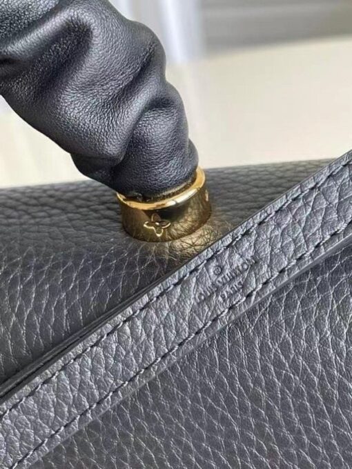 Replica Louis Vuitton Twist MM Bag In Black Taurillon Leather M58688 BLV714 8