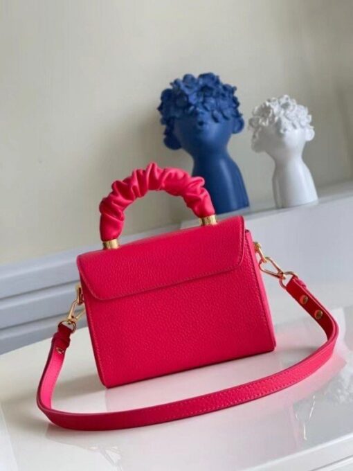 Replica Louis Vuitton Twist PM Bag In Rose Taurillon Leather M58691 BLV715 4