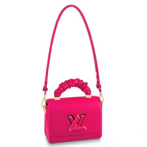 Replica Louis Vuitton Twist PM Bag In Rose Taurillon Leather M58691 BLV715