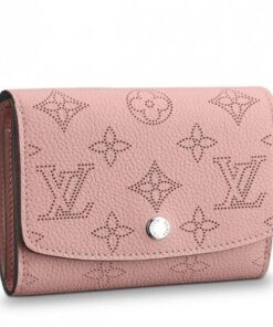 Replica Louis Vuitton Iris Compact Wallet Mahina Leather M62541 BLV963