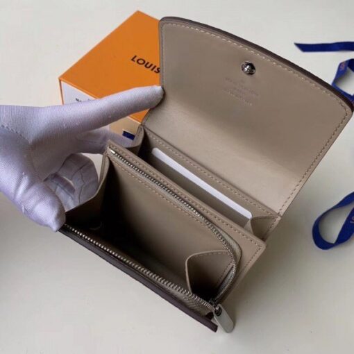 Replica Louis Vuitton Iris Compact Wallet Mahina Leather M62542 BLV965 5