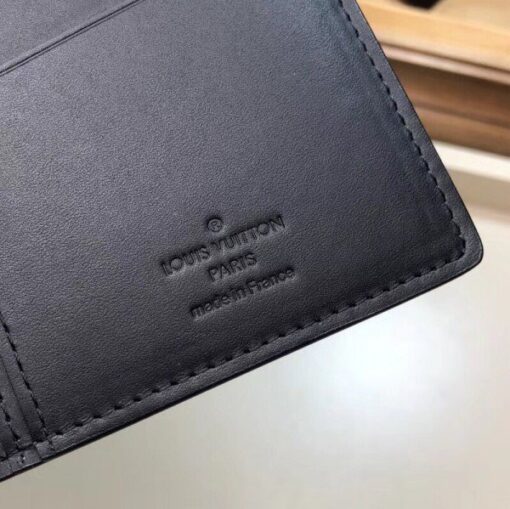 Replica Louis Vuitton Brazza Wallet Dark Infinity Leather M63256 BLV1047 6