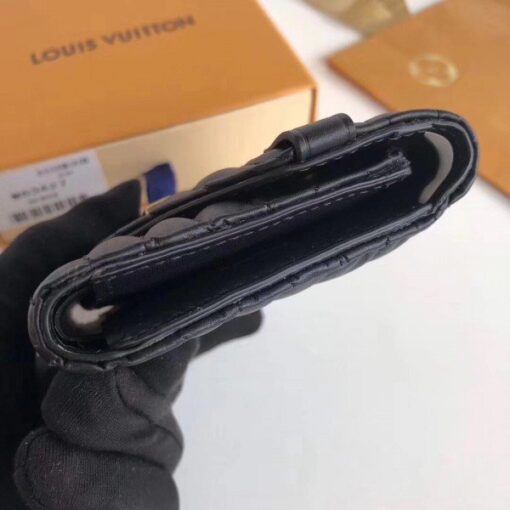 Replica Louis Vuitton Black New Wave Compact Wallet M63427 BLV1015 3