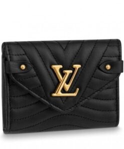 Replica Louis Vuitton Black New Wave Compact Wallet M63427 BLV1015