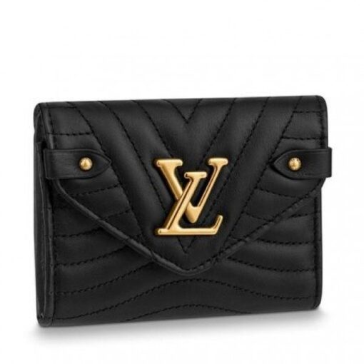 Replica Louis Vuitton Black New Wave Compact Wallet M63427 BLV1015