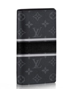 Replica Louis Vuitton Brazza Brieftasche Monogram Eclipse M64438 BLV1105