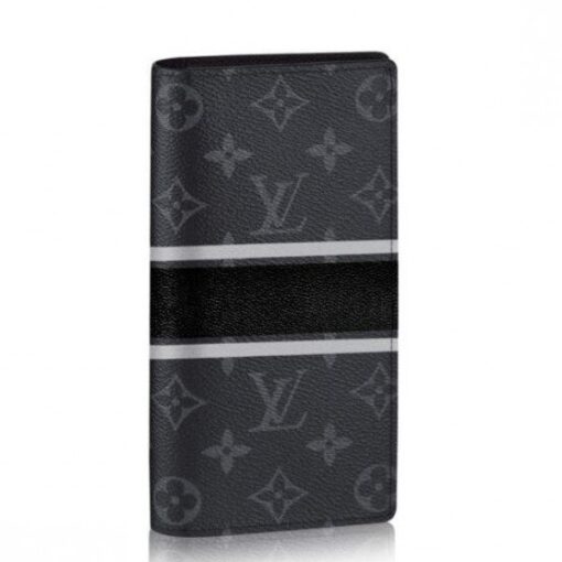 Replica Louis Vuitton Brazza Wallet Monogram Eclipse M64438 BLV1105