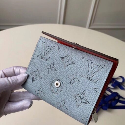 Replica Louis Vuitton Iris Compact Wallet Mahina Leather M67406 BLV962 8