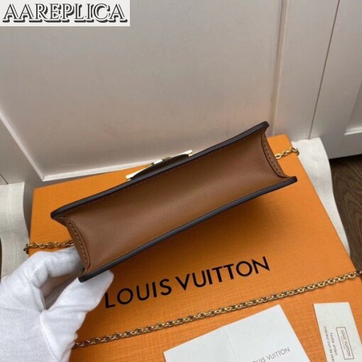 Replica Louis Vuitton Dauphine Chain Wallet Monogram Reverse M68746 BLV365 3