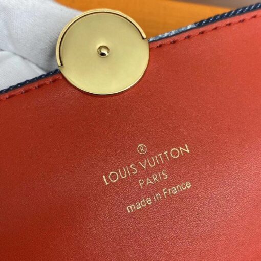 Replica Louis Vuitton Flore Chain Wallet Monogram Denim M69036 BLV477 8