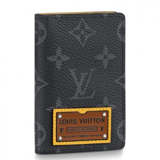 Replica Louis Vuitton Pocket Organizer Monogram Eclipse M69250 BLV1102