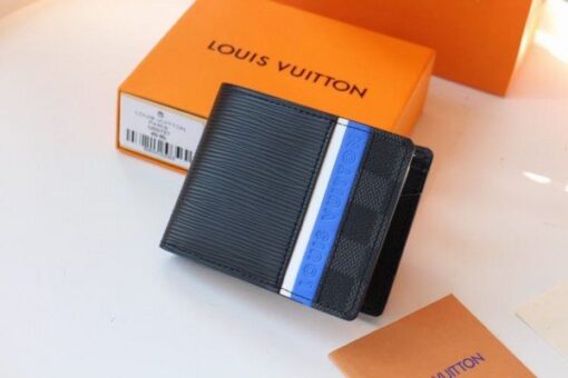 Replica Louis Vuitton Multiple Wallet Epi Damier Graphite M69538 BLV1057 2
