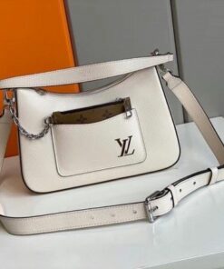 Replica Louis Vuitton White Marelle Bag Epi Leather M80688 BLV165 2