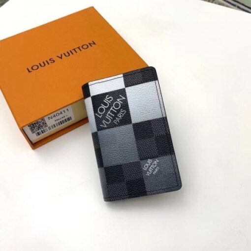 Replica Louis Vuitton Pocket Organizer Damier Graphite Giant N40411 BLV1037 5