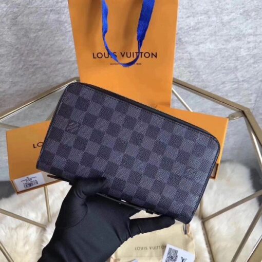 Replica Louis Vuitton Zippy XL Wallet Damier Graphite N41503 BLV1027 2