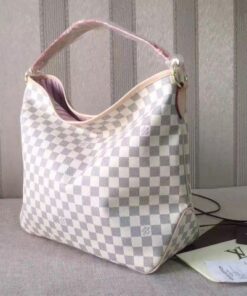 Replica Louis Vuitton Delightful MM Bag Damier Azur N41607 BLV066 2