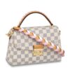 Replica Louis Vuitton Damier Azur Neverfull MM Bag With Braided Strap N50047 BLV043 13