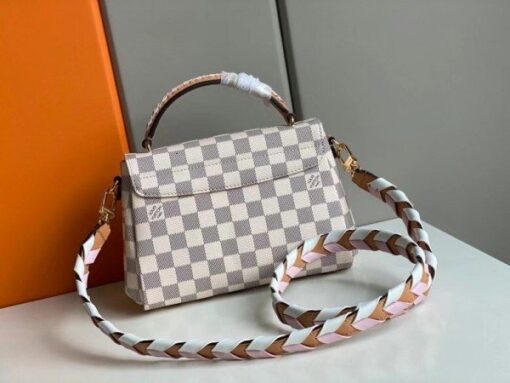 Replica Louis Vuitton Damier Azur Croisette Bag With Braided Strap N50053 BLV042 8