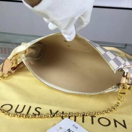 Replica Louis Vuitton Eva Clutch Bag Damier Azur N55214 BLV063 7