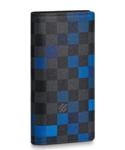 Replica Louis Vuitton Brazza Wallet Damier Graphite Pixel N60162 BLV1033