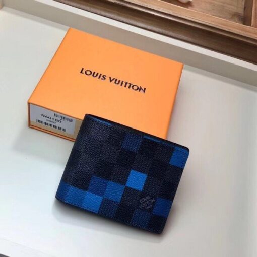 Replica Louis Vuitton Slender Wallet Damier Graphite Pixel N60180 BLV1035 2