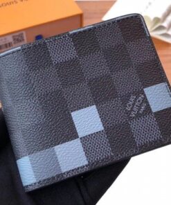 Replica Louis Vuitton Slender Wallet Damier Graphite Pixel N60181 BLV1036 2