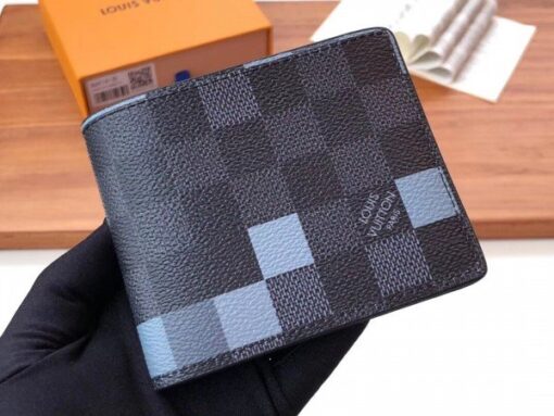 Replica Louis Vuitton Slender Wallet Damier Graphite Pixel N60181 BLV1036 2