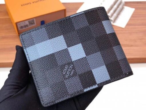 Replica Louis Vuitton Slender Wallet Damier Graphite Pixel N60181 BLV1036 3