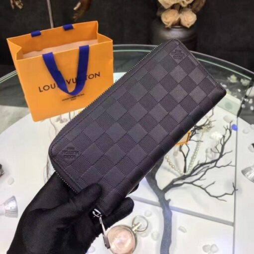 Replica Louis Vuitton Zippy Vertical Wallet Damier Infini N63548 BLV1044 2