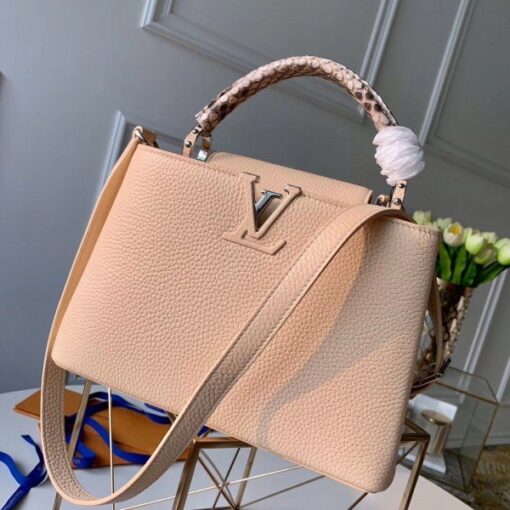 Replica Louis Vuitton Capucines BB Bag With Python Handle N92042 BLV816 2