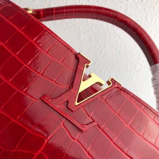 Replica Louis Vuitton Capucines PM Crocodile Bag N92965 BLV843 4