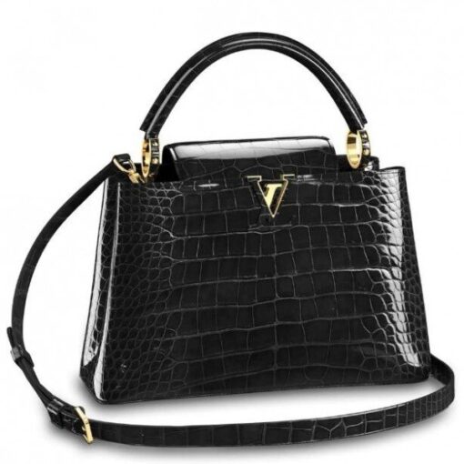 Replica Louis Vuitton Capucines PM Crocodile Bag N92967 BLV831
